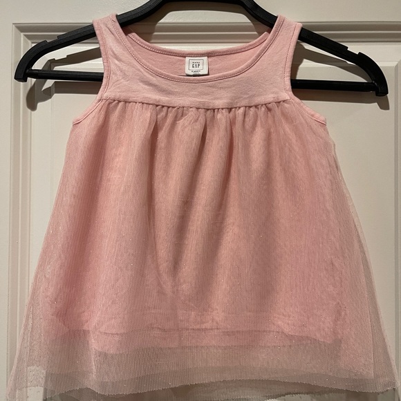 Toddler Girls Baby Gap Pink Sparkle Tulle Tank 2T - Picture 8 of 8